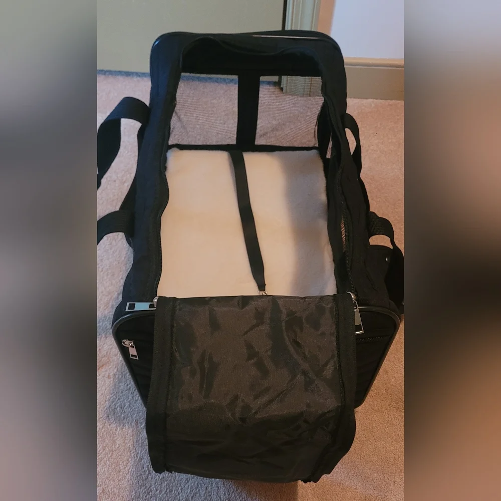 Pet Carrier Soft Sided Mesh Travel Tote For Small Dog or Cat